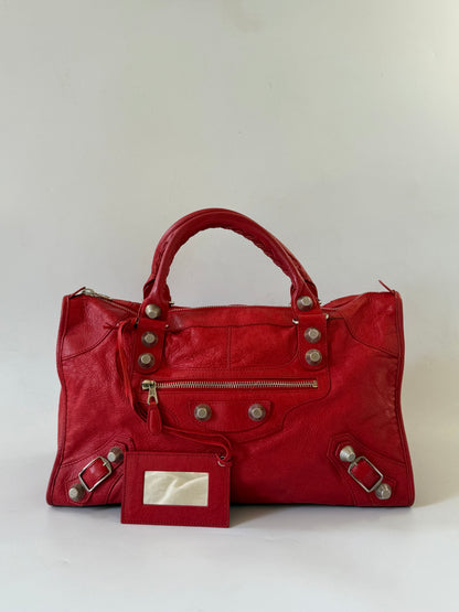 2000’s Balenciaga Red Classic City Bag