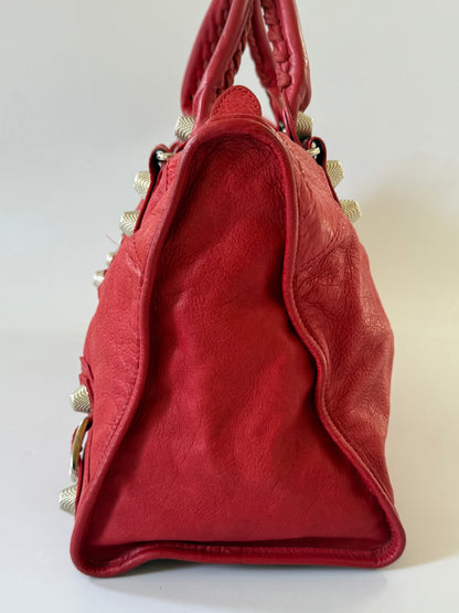 2000’s Balenciaga Red Classic City Bag