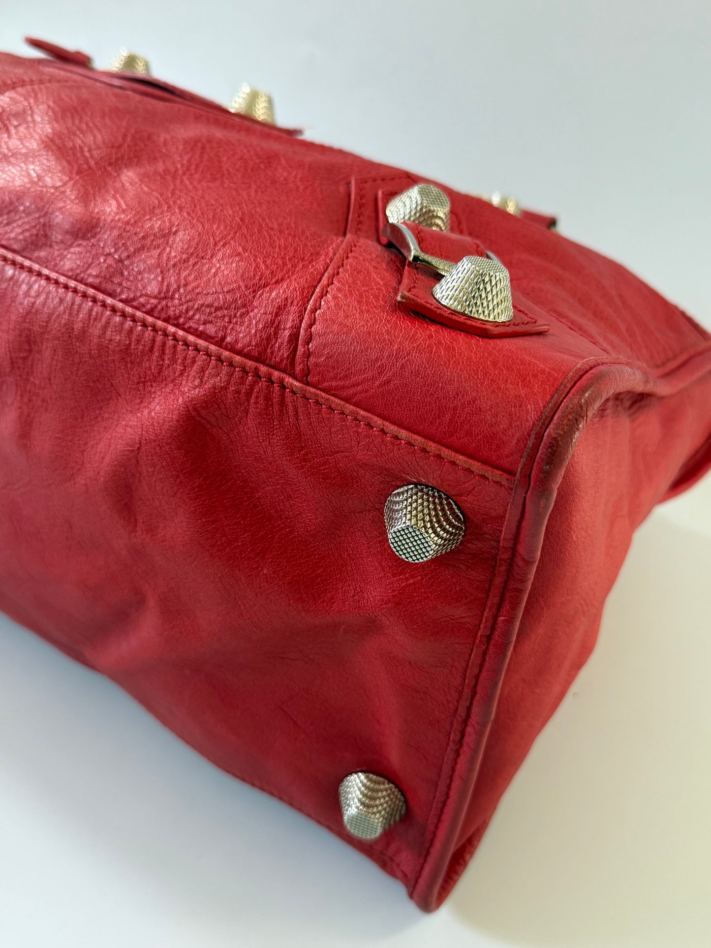 2000’s Balenciaga Red Classic City Bag