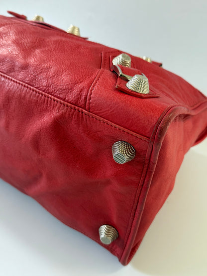 2000’s Balenciaga Red Classic City Bag