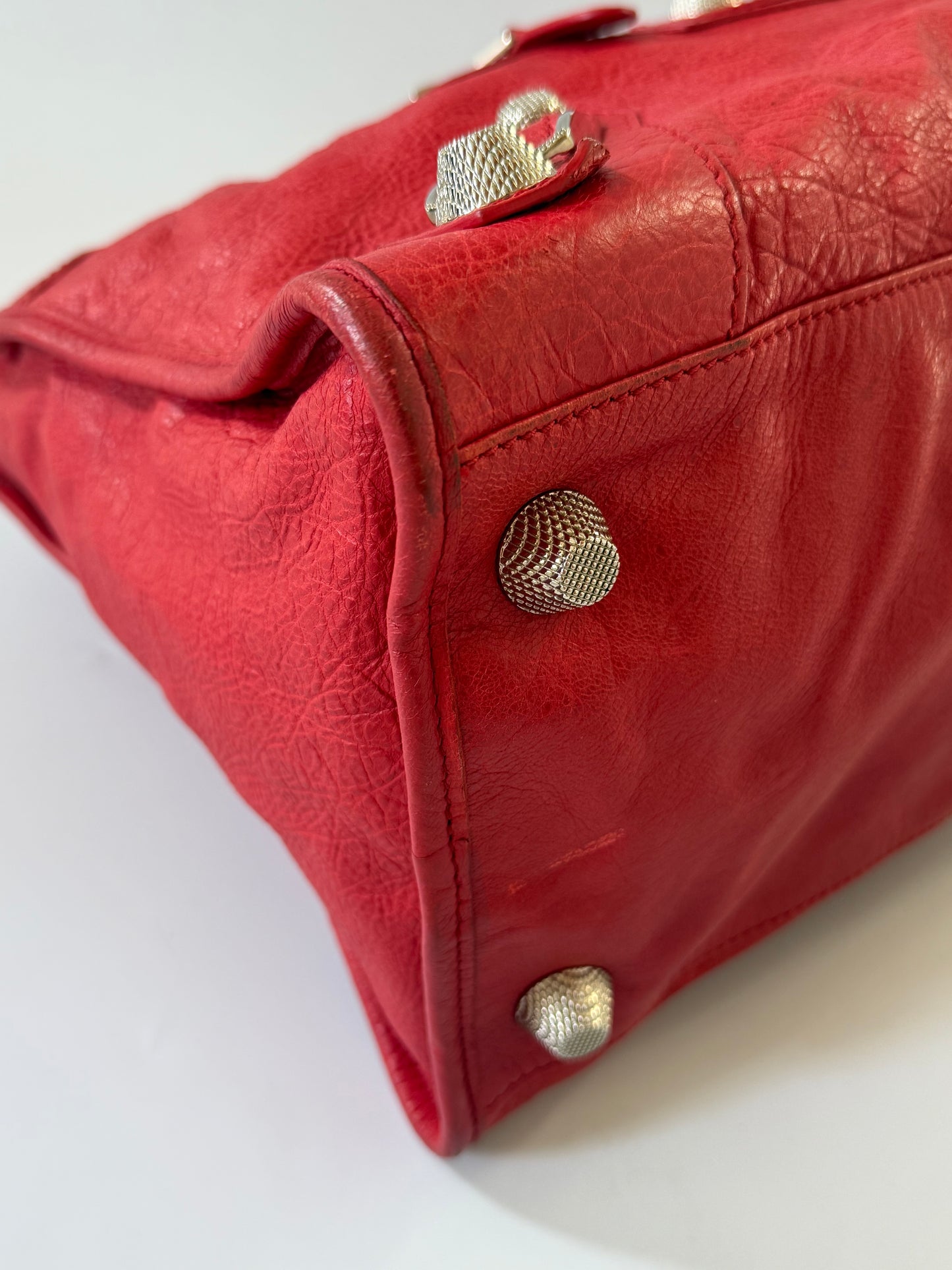 2000’s Balenciaga Red Classic City Bag