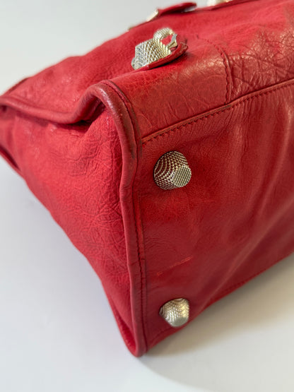 2000’s Balenciaga Red Classic City Bag
