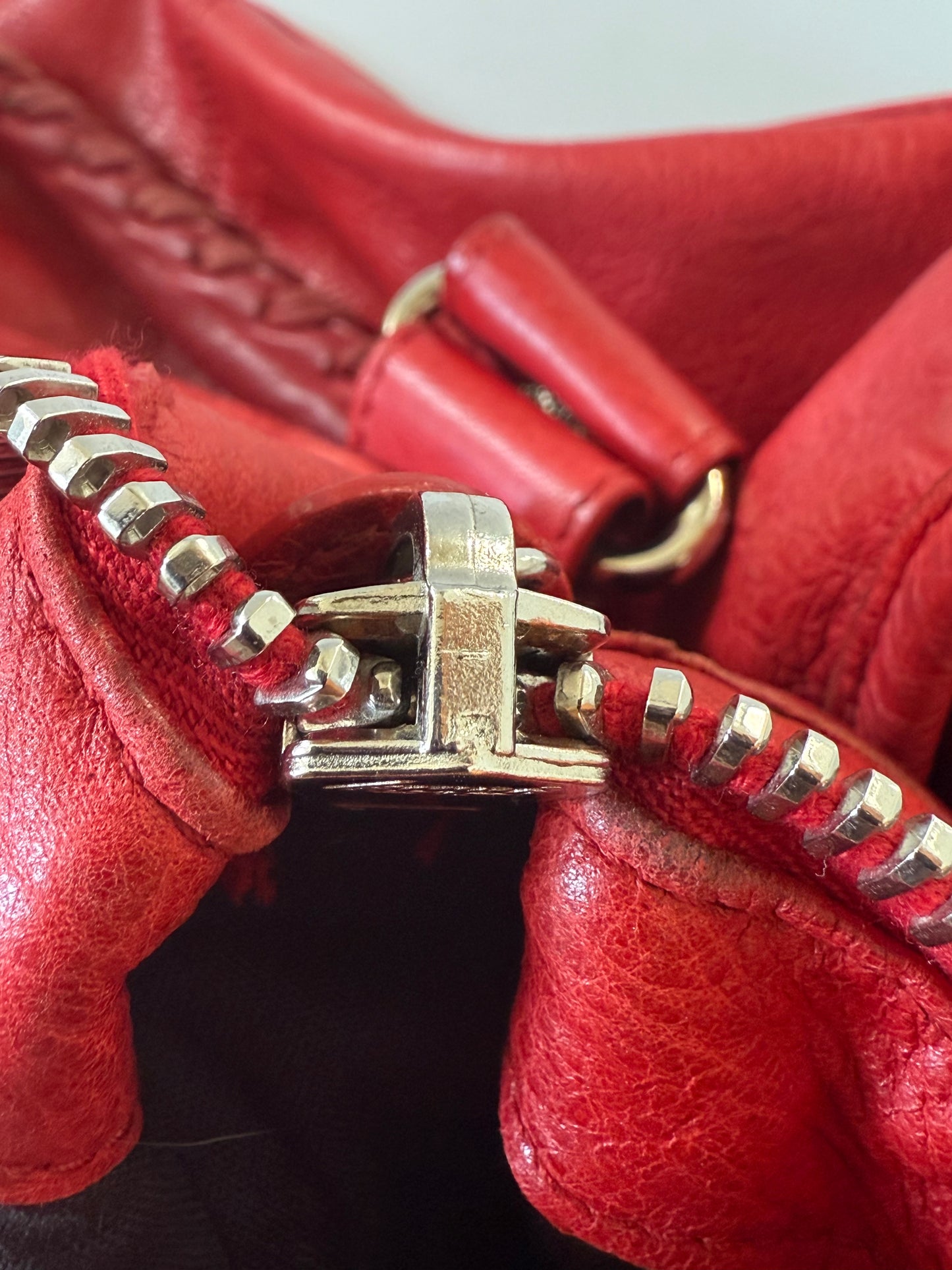 2000’s Balenciaga Red Classic City Bag
