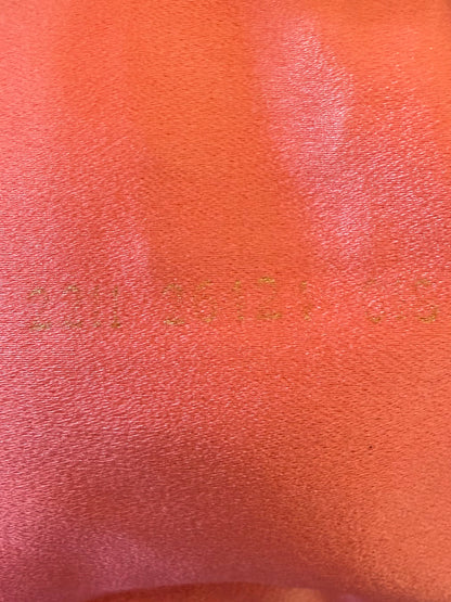 Fendi Baguette Orange Patent Leather Striped Gold Hardware