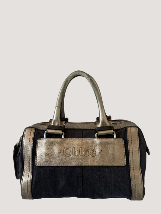 Chloe Denim Boston Bag
