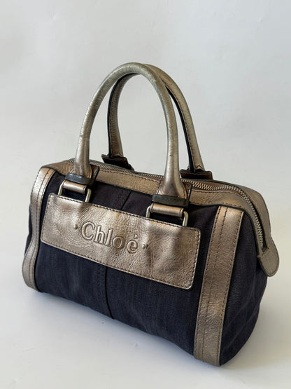 Chloe Denim Boston Bag