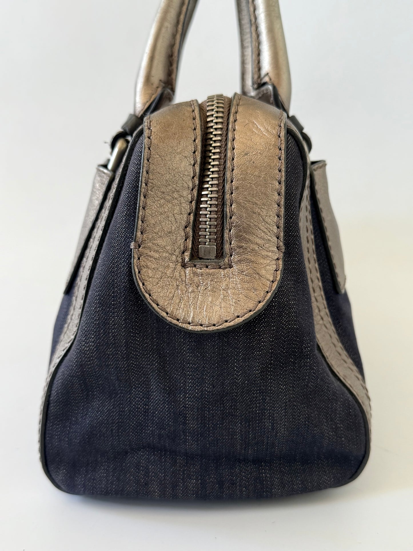 Chloe Denim Boston Bag