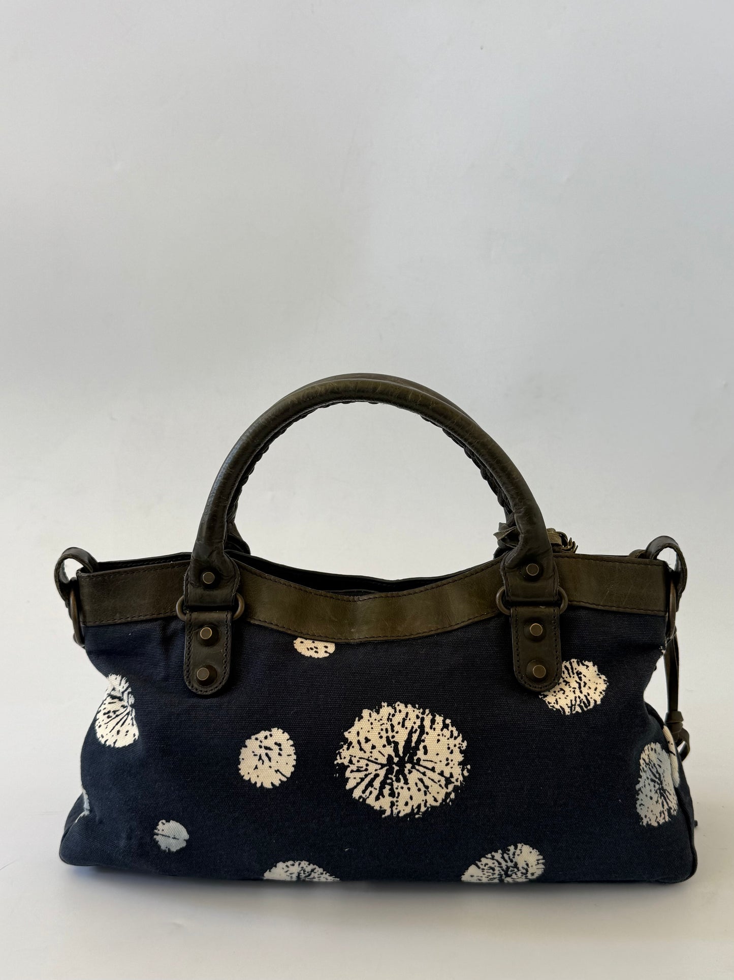 Balenciaga Dark Blue Snow Flake City Bag