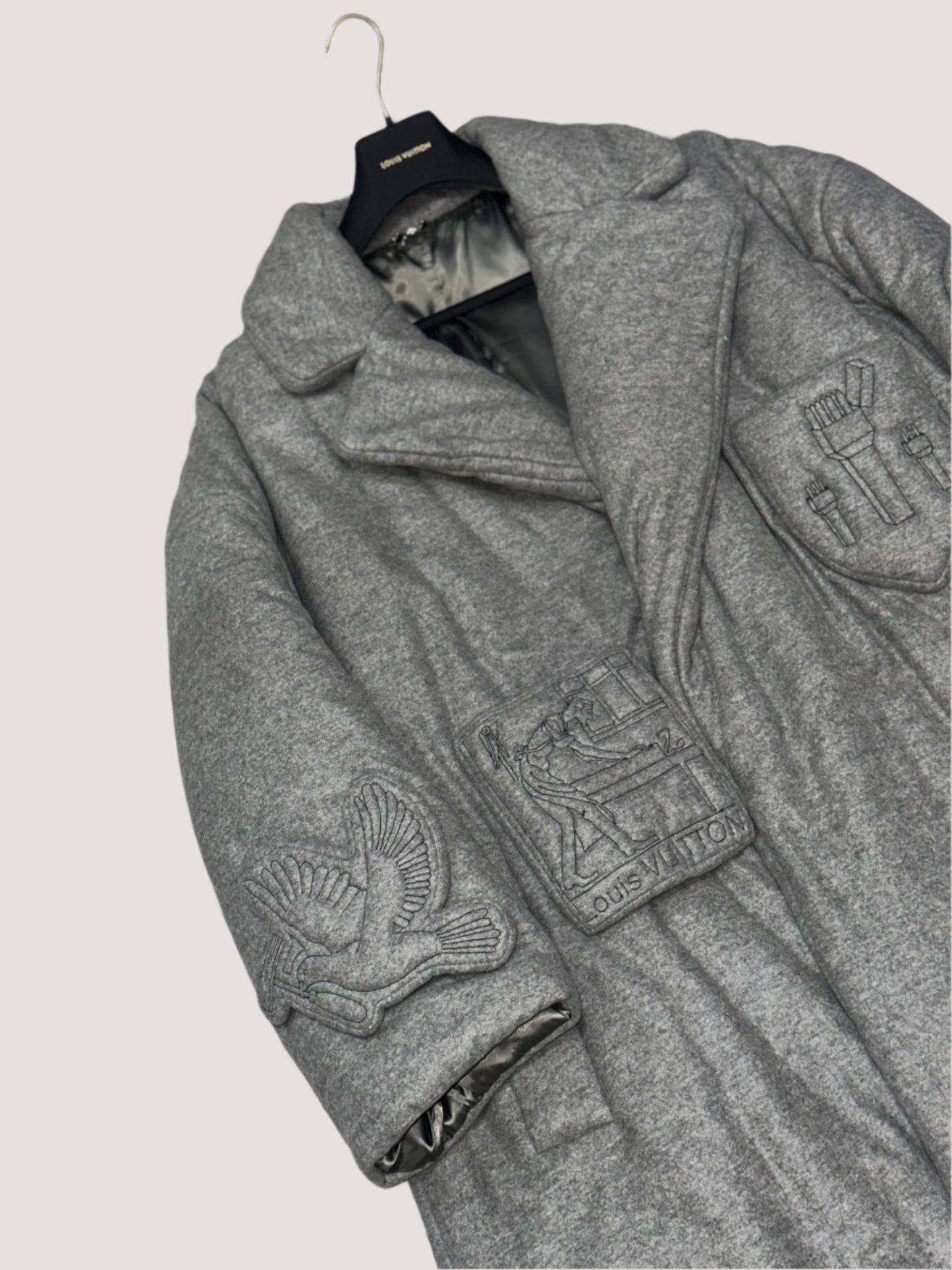 Louis Vuitton Virgil Agbloh Padded Runway Long Coat