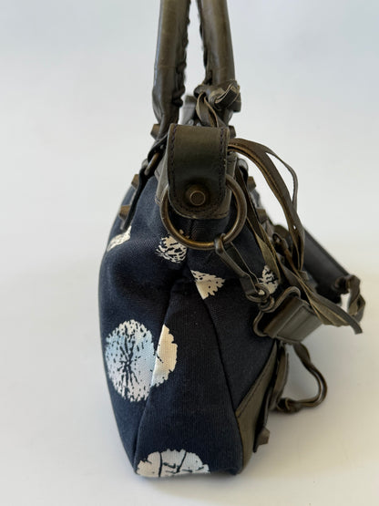 Balenciaga Dark Blue Snow Flake City Bag