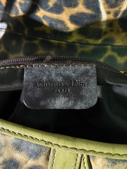 Christian Dior 2000 F/W Leopard Print Saddle Bag