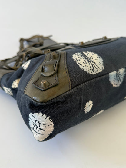 Balenciaga Dark Blue Snow Flake City Bag