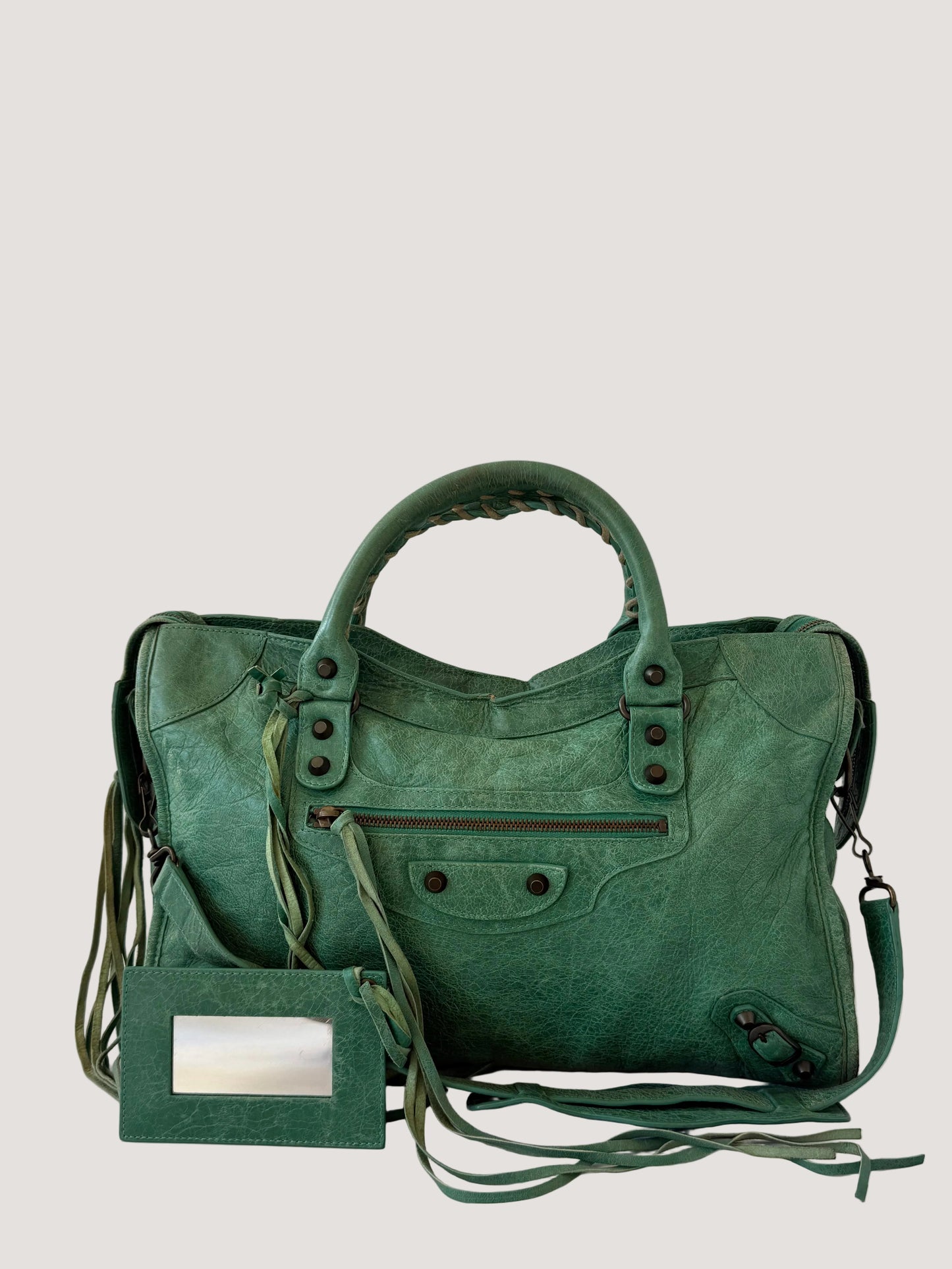 2000’s Balenciaga Green Classic City Bag
