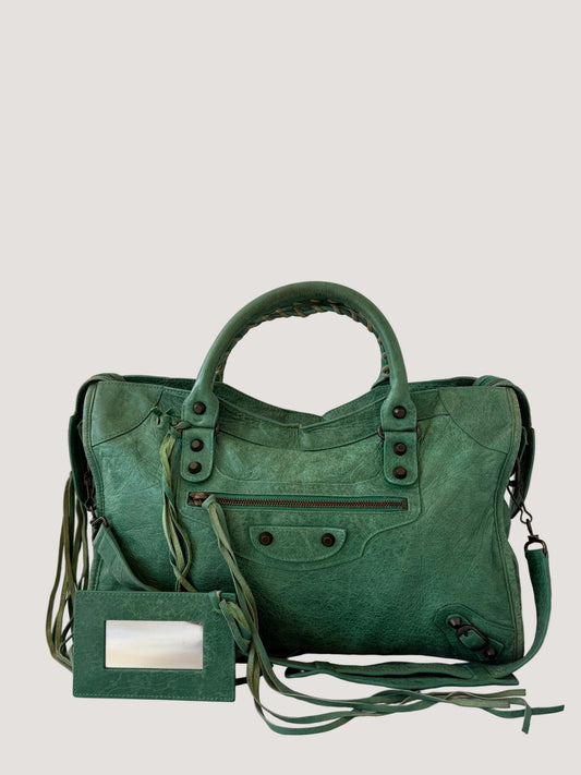 2000’s Balenciaga Green Classic City Bag