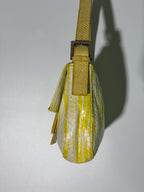 Vintage Fendi Yellow Python Baguette