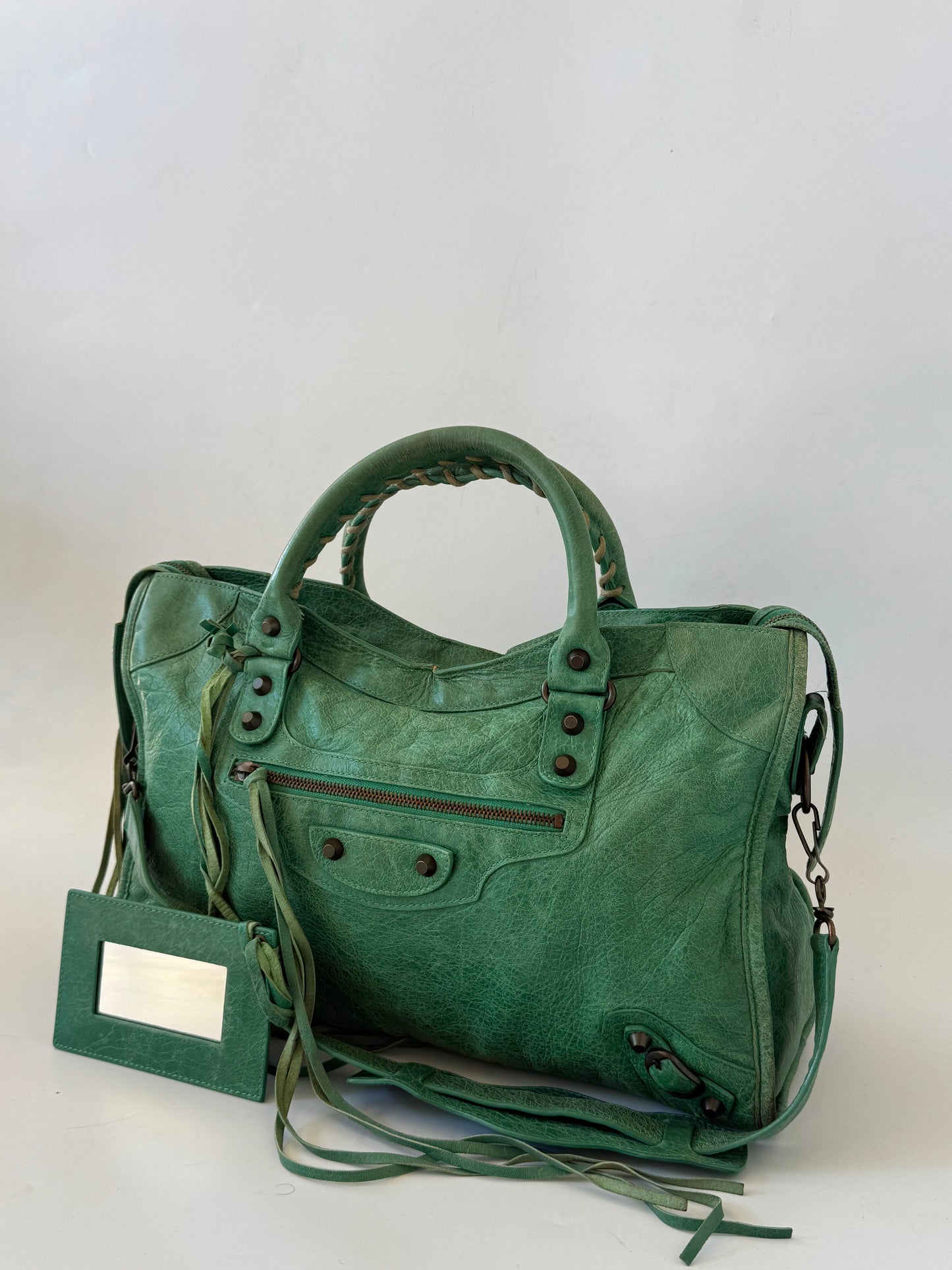 2000’s Balenciaga Green Classic City Bag