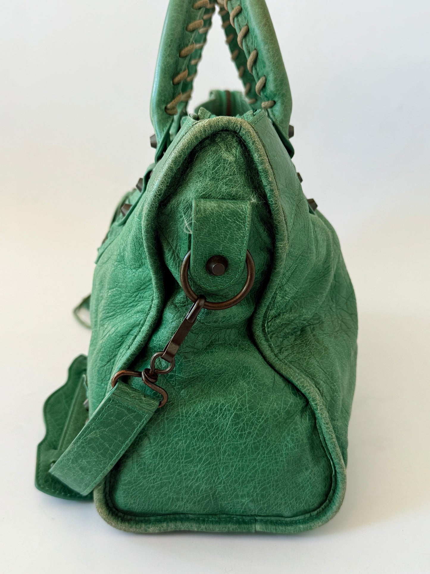 2000’s Balenciaga Green Classic City Bag
