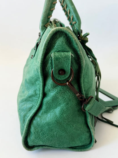 2000’s Balenciaga Green Classic City Bag