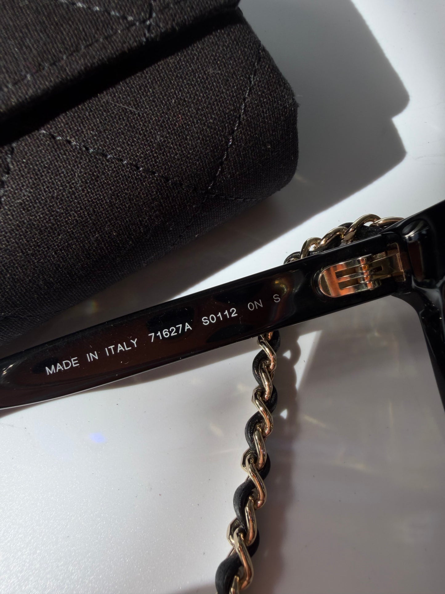 Chanel Rectangular Coco Mark Chain Sunglasses