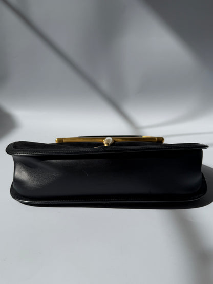 Rare Gucci Tom Ford 2000s Snaffle Horsebit Suede Leather Bag
