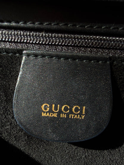 Rare Gucci Tom Ford 2000s Snaffle Horsebit Suede Leather Bag