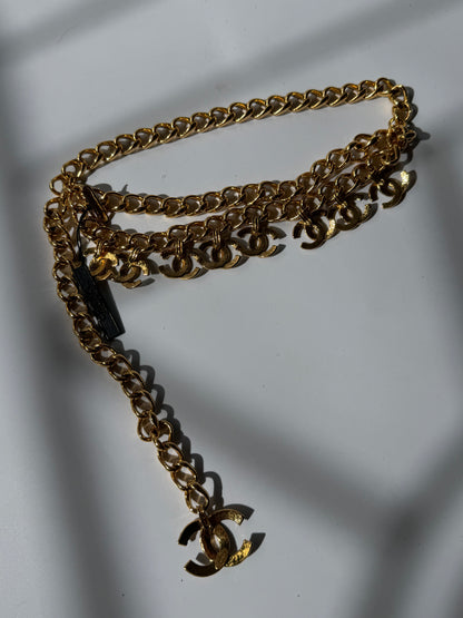 1994 Chanel CC Multi Gold-Plated Chain Belt