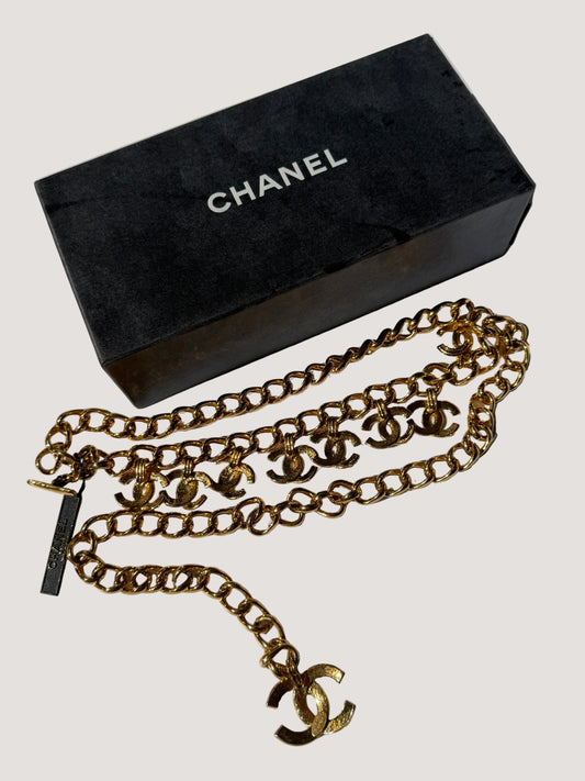 1994 Chanel CC Multi Gold-Plated Chain Belt