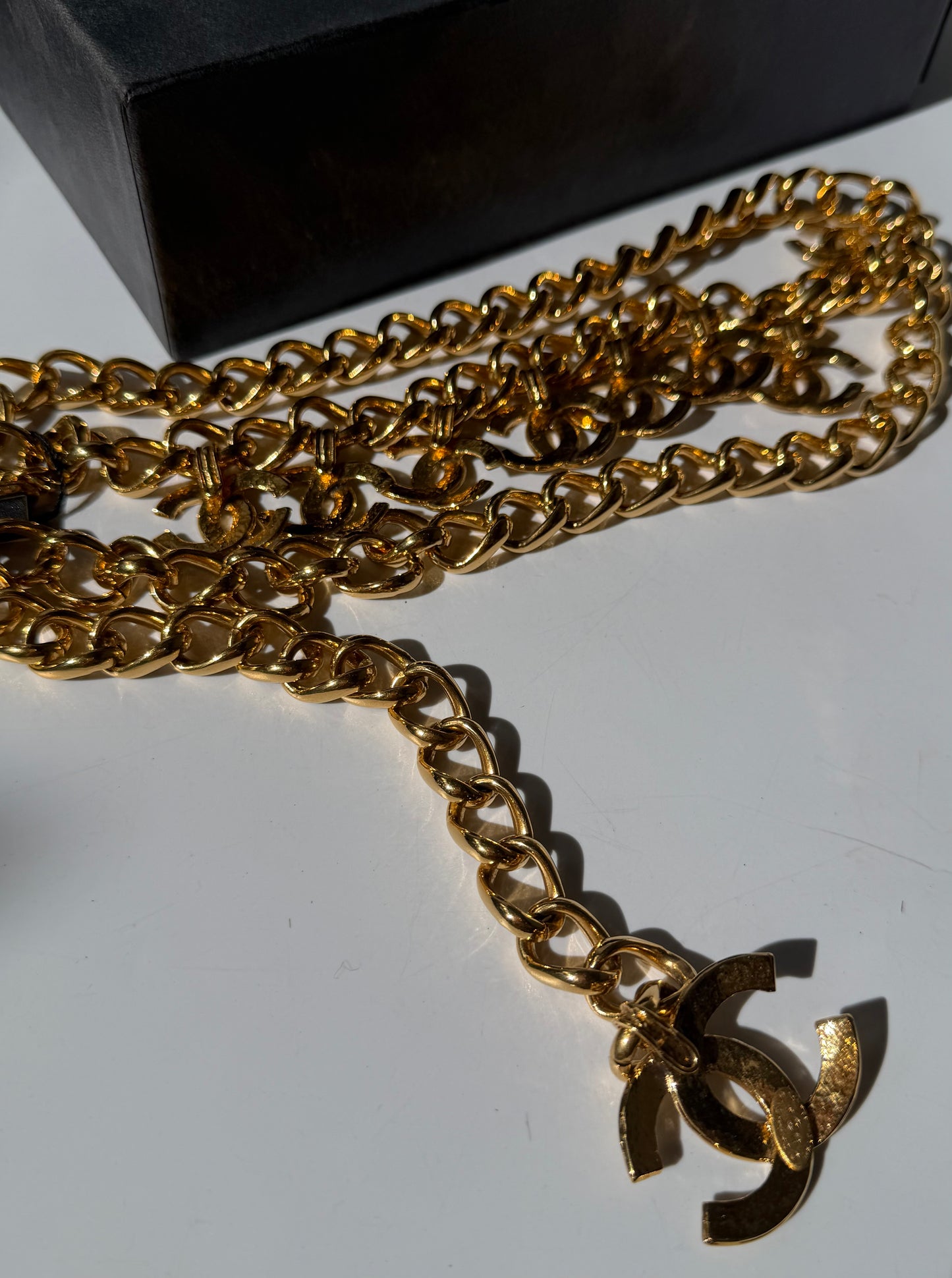 1994 Chanel CC Multi Gold-Plated Chain Belt