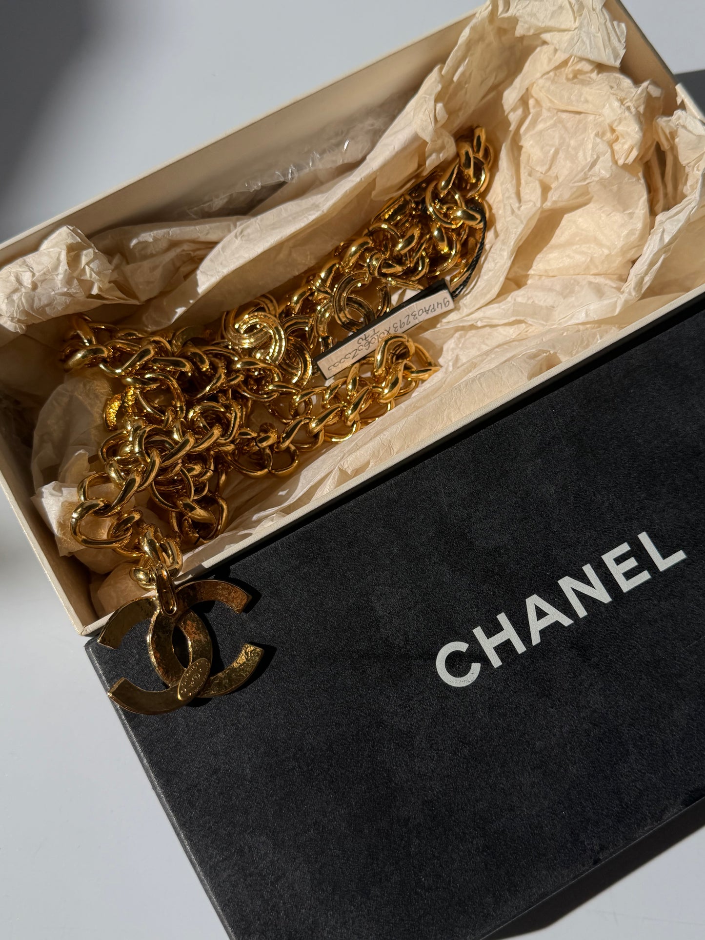1994 Chanel CC Multi Gold-Plated Chain Belt