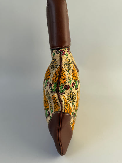 Gucci Jackie Pineapple Printed Canvas Hobo Bag