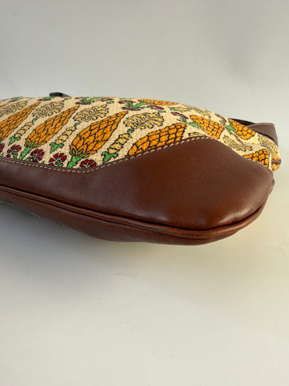 Gucci Jackie Pineapple Printed Canvas Hobo Bag