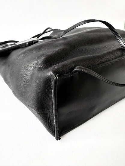 Gucci Reversible Black Leather Tote Bag