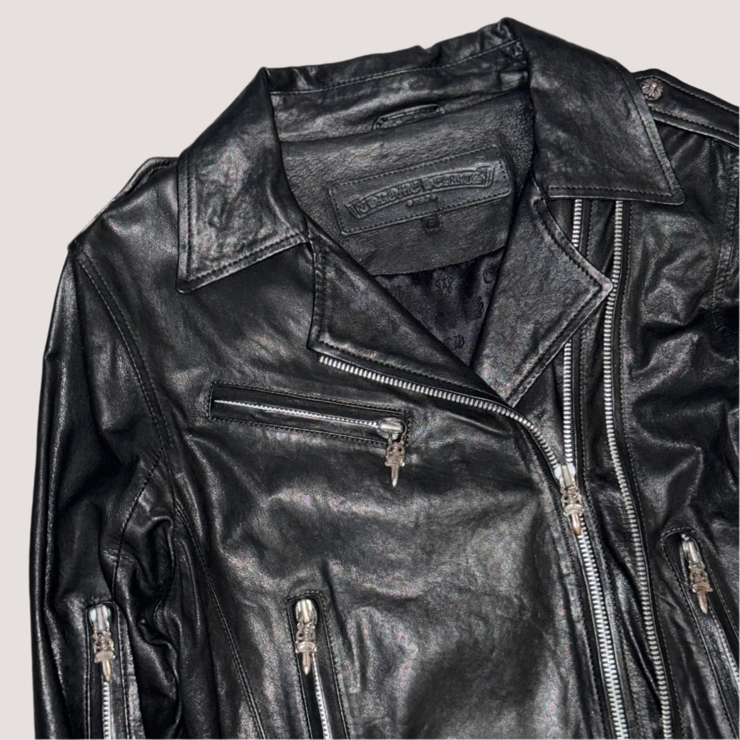 Chrome Hearts JJ Dean Biker Leather Jacket