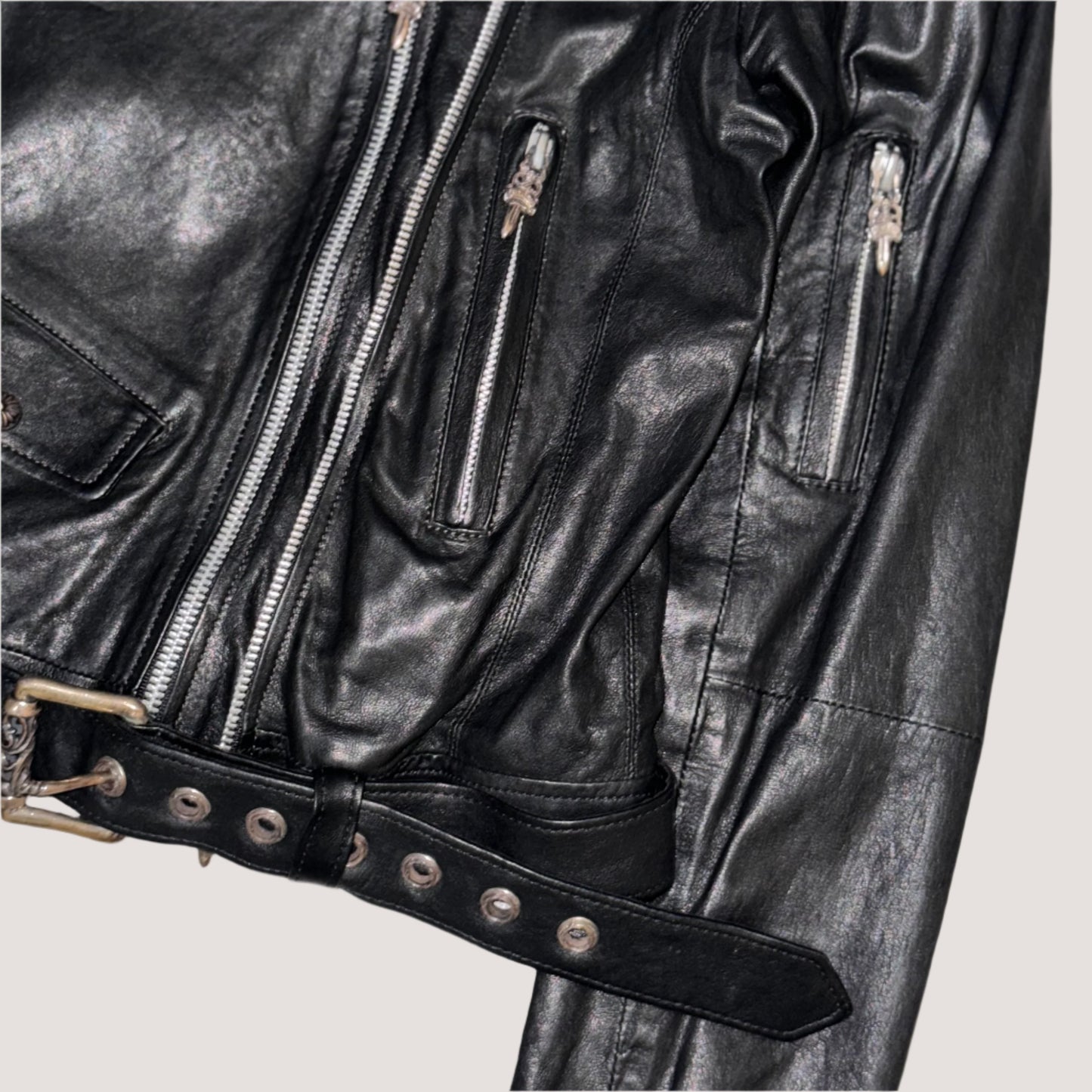 Chrome Hearts JJ Dean Biker Leather Jacket