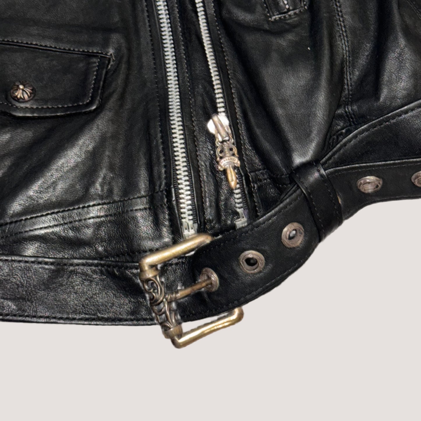 Chrome Hearts JJ Dean Biker Leather Jacket