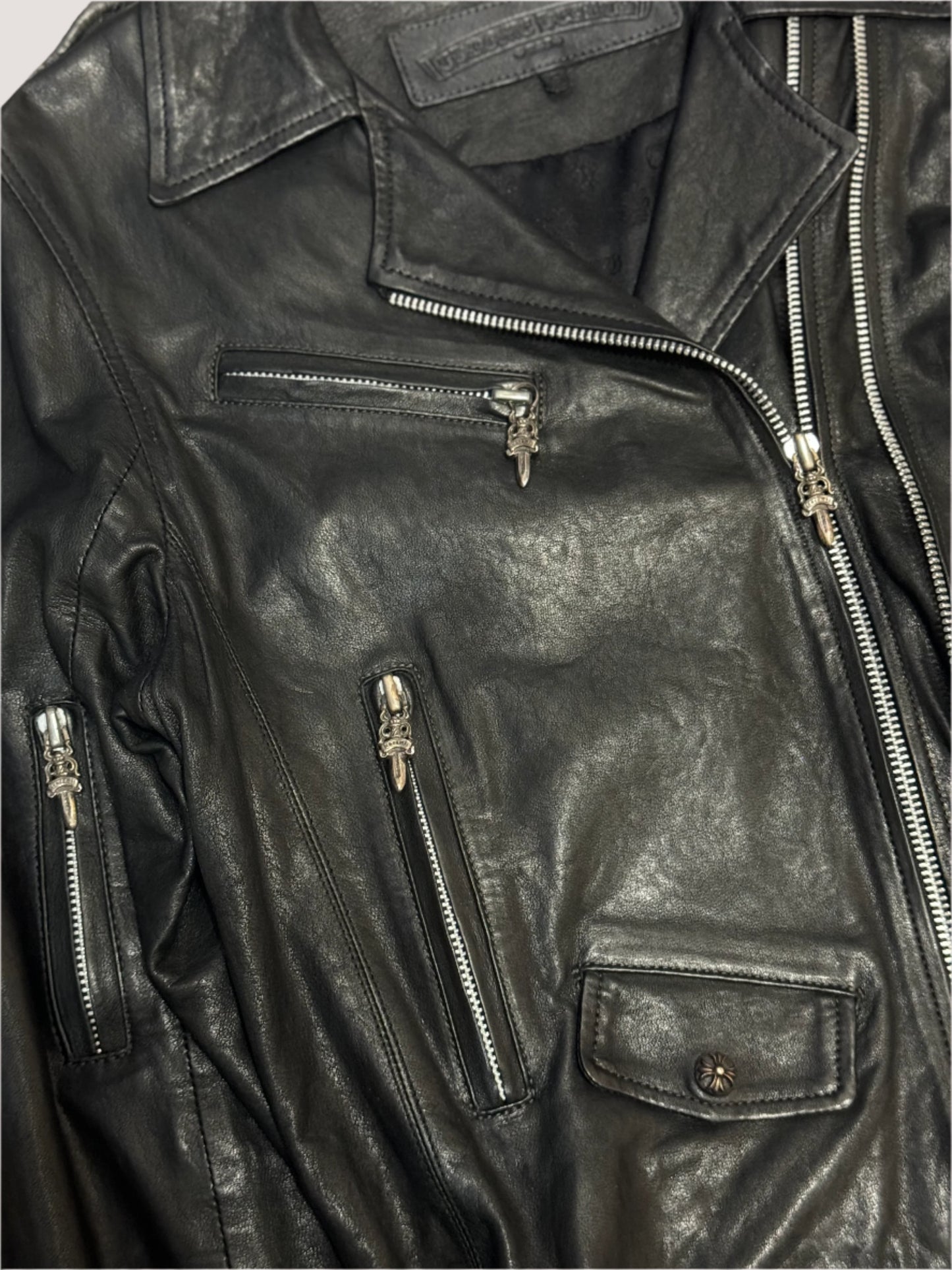Chrome Hearts JJ Dean Biker Leather Jacket