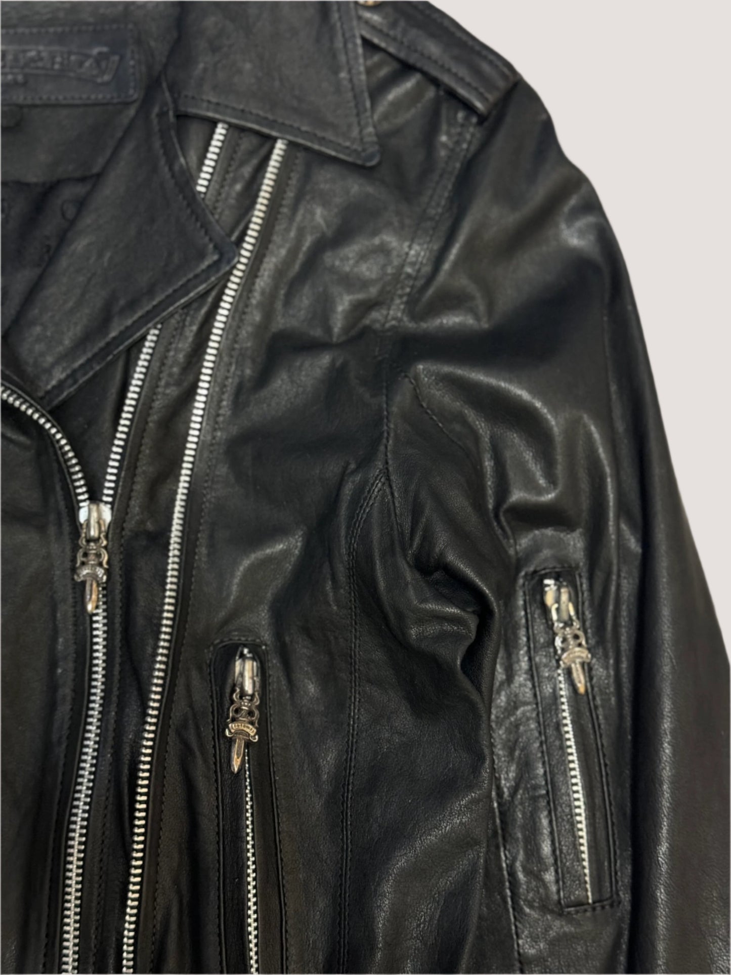 Chrome Hearts JJ Dean Biker Leather Jacket