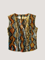 Vintage Chanel by Karl Largerfeld S/S 2000 Python Top