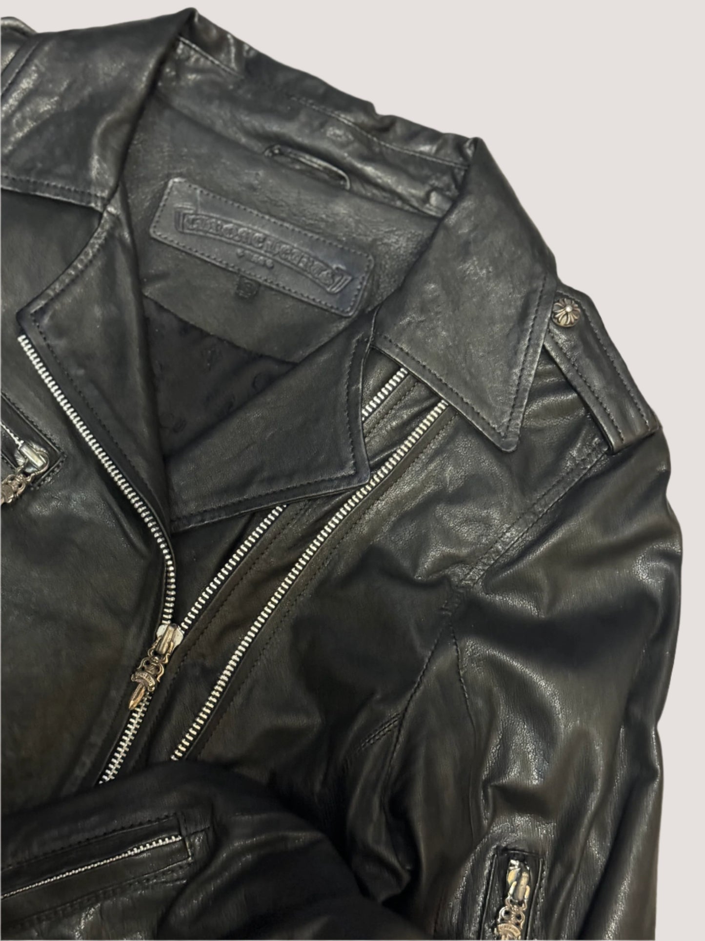 Chrome Hearts JJ Dean Biker Leather Jacket