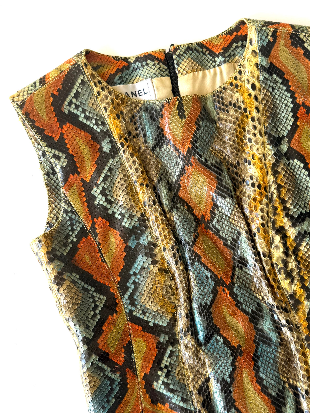 Vintage Chanel by Karl Largerfeld S/S 2000 Python Top