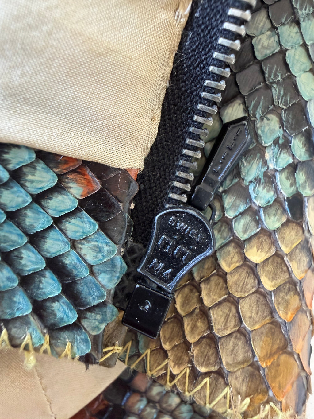 Vintage Chanel by Karl Largerfeld S/S 2000 Python Top