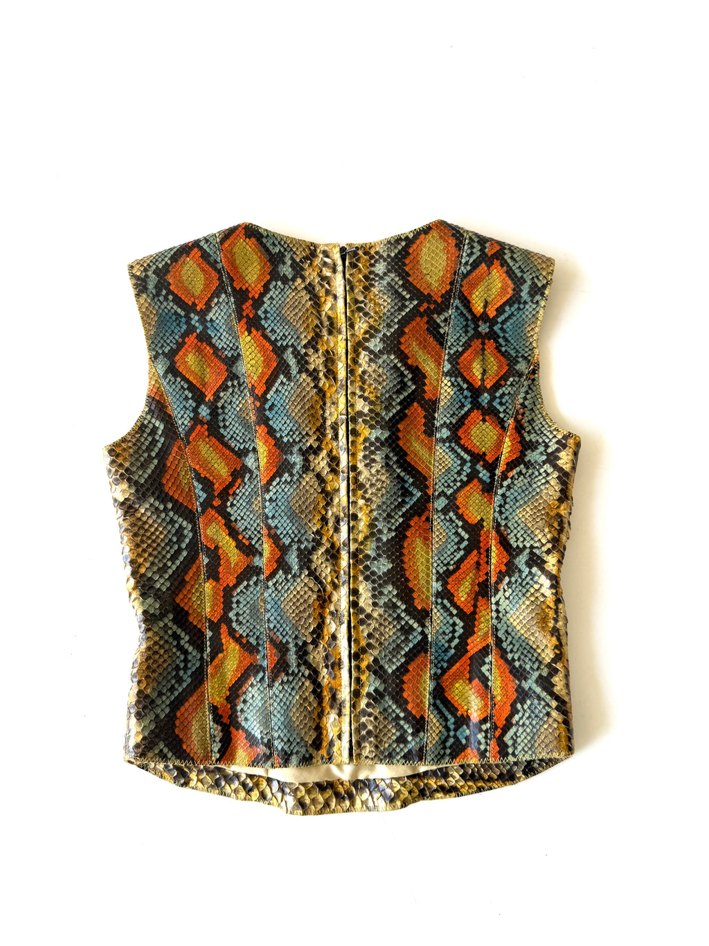 Vintage Chanel by Karl Largerfeld S/S 2000 Python Top