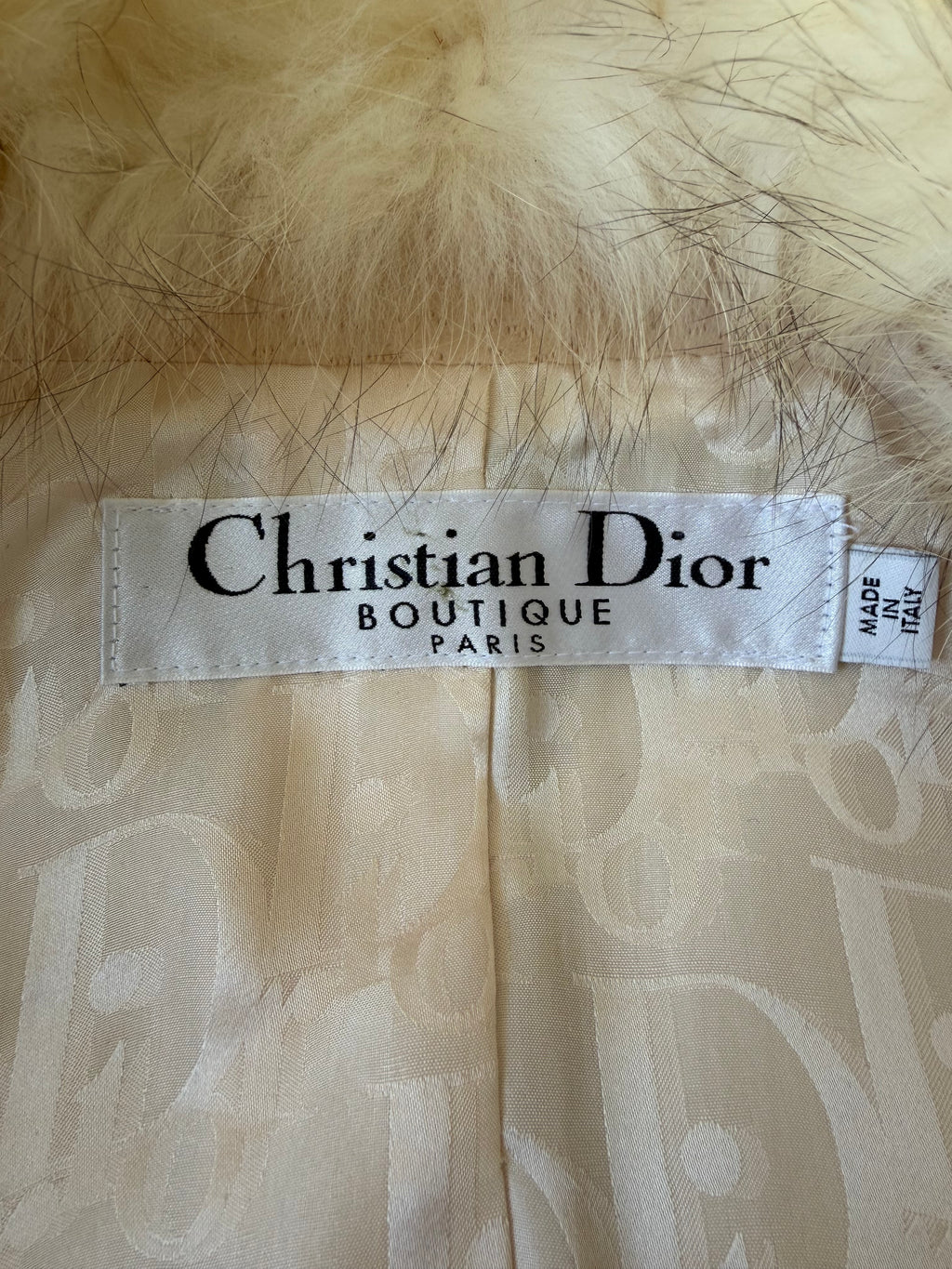 2007 Christian Dior John Galliano Lambskin Leather Fox Fur