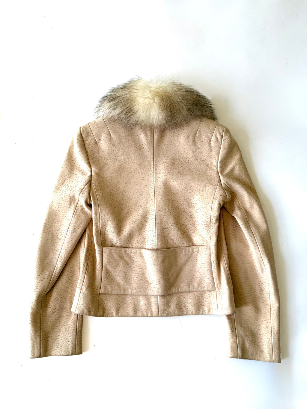 2007 Christian Dior John Galliano Lambskin Leather Fox Fur