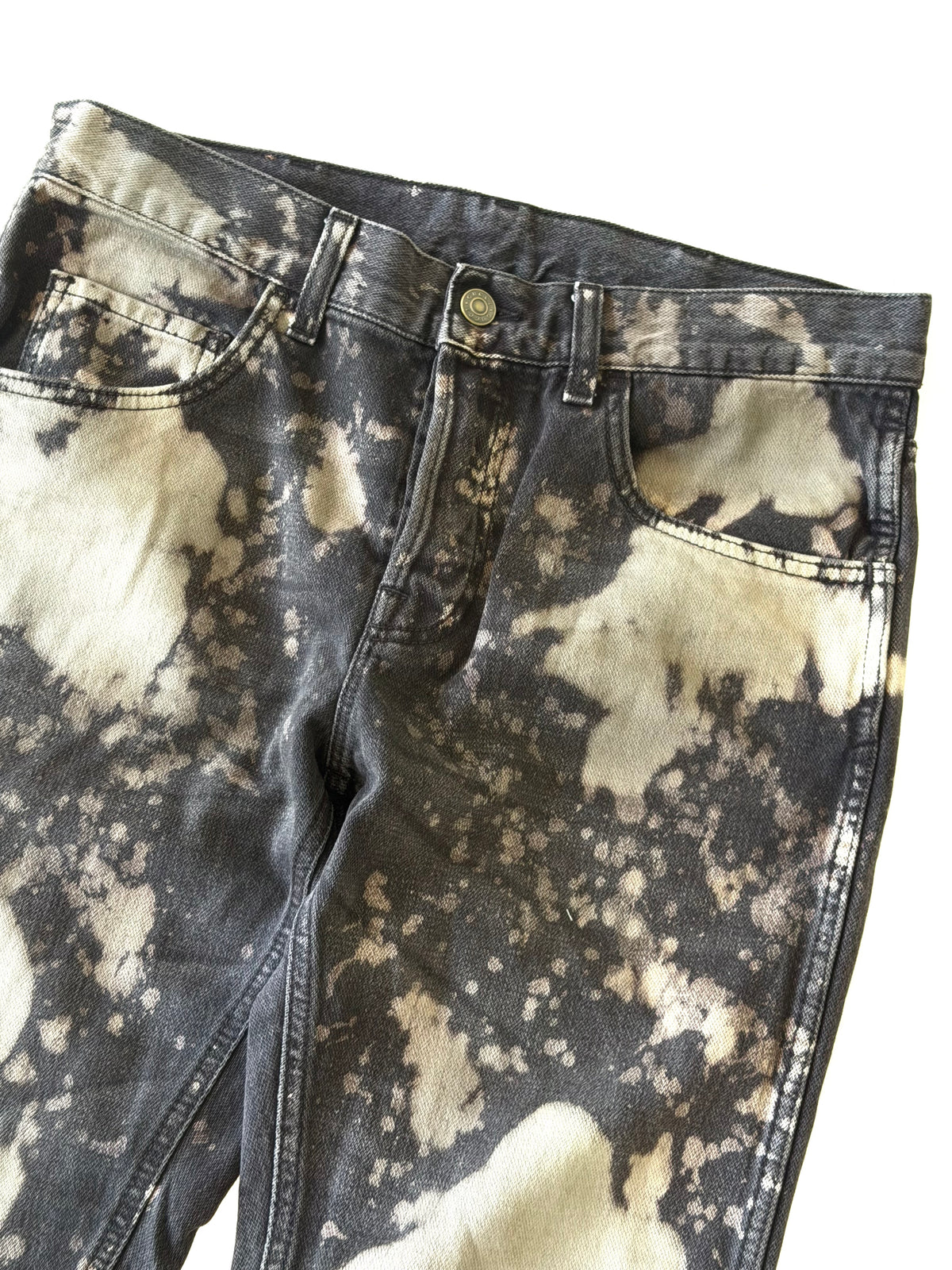 Gucci Bleached Black Denim Pants