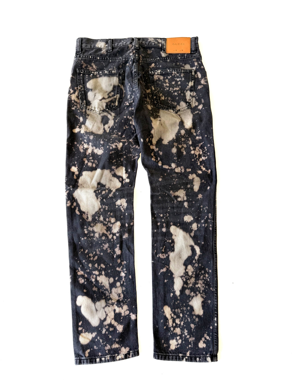 Gucci Bleached Black Denim Pants