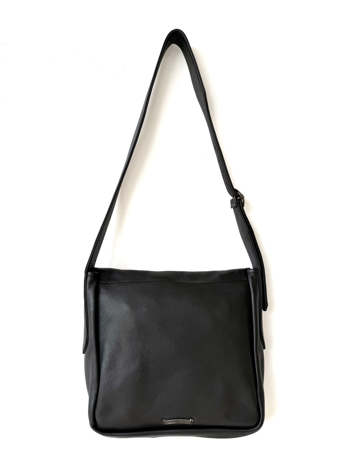 Chrome Hearts Vine Dagger Logo Leather Messenger Bag