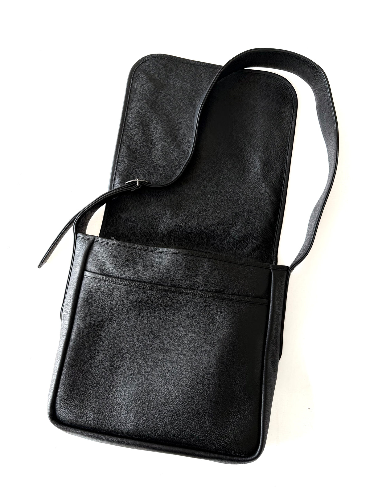 Chrome Hearts Vine Dagger Logo Leather Messenger Bag