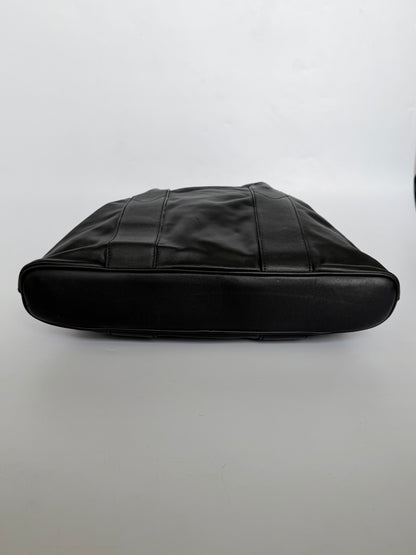 Maison Margiela Line 11 Black Leather Tote Bag