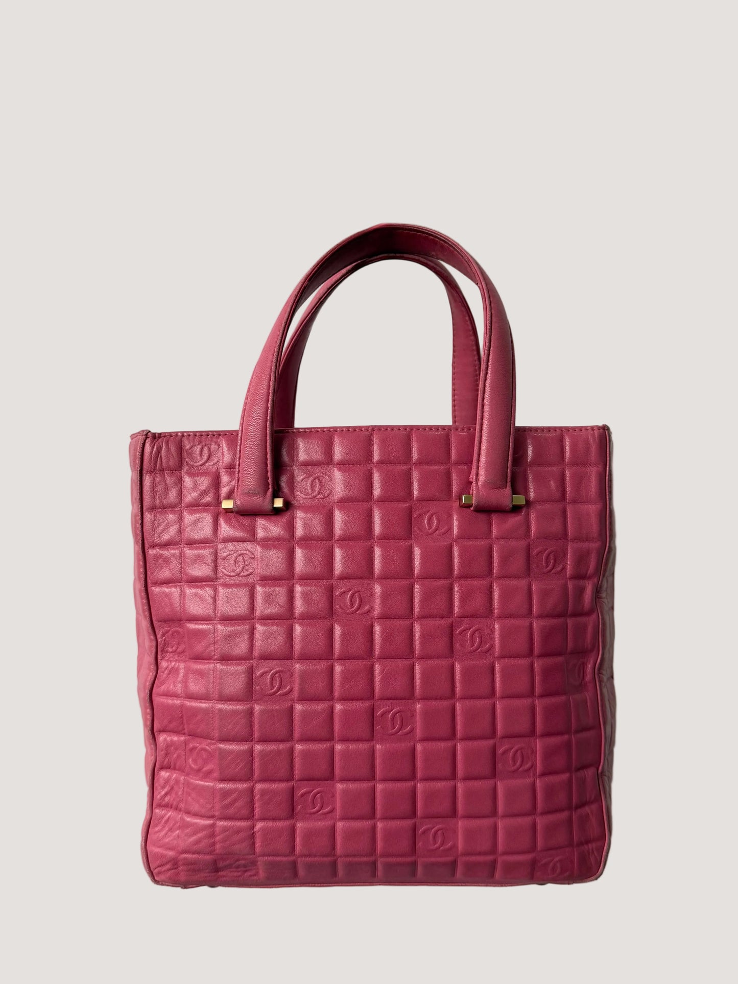 Chanel Thulian Pink Chocolate Bar Small Tote Bag